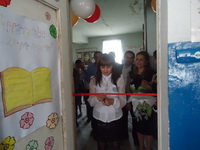 The opening of Nor Geghi # 2 school's library The opening of Nor Geghi # 2 school's library